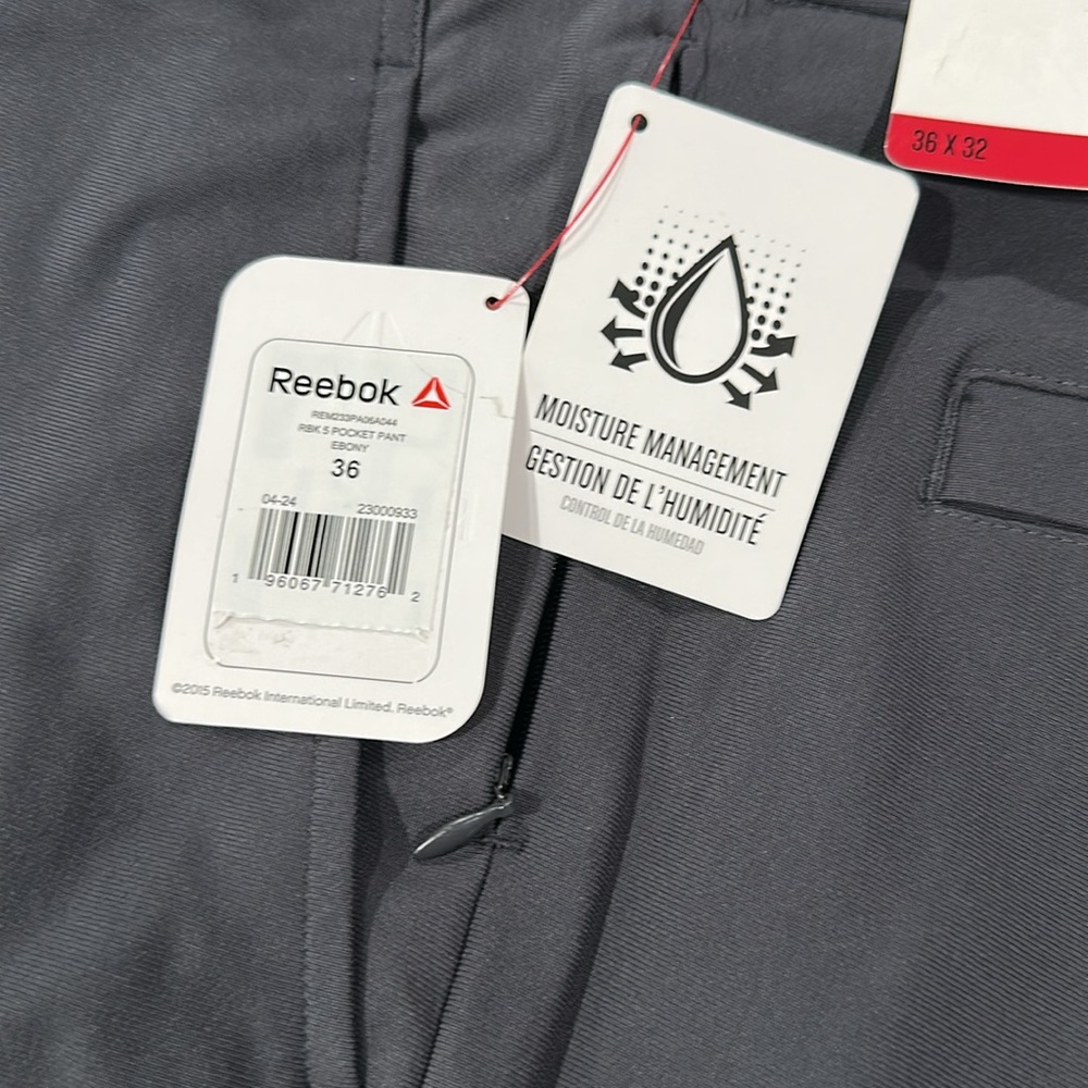 Reebok Mens Anchor 5 Pocket Pants Size 36 - Picture 11 of 13